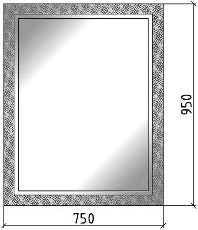 Зеркало Boheme Armadi Art Linea 75 534 Белое-золото 