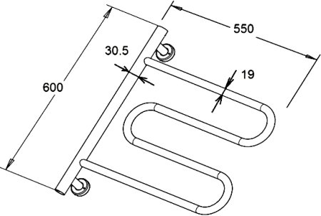 Полотенцесушитель электрический Zorg ZR 019 хром 