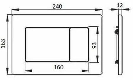 Клавиша смыва Boheme 650-NB Никель брашированный 