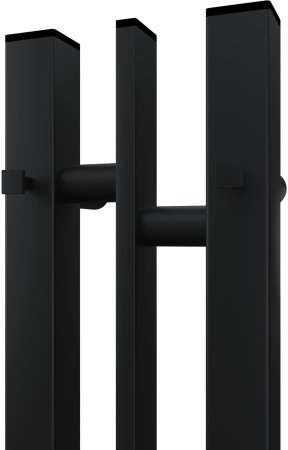 Полотенцесушитель электрический Point Фрея PN20718B П2 100x800 диммер слева, черный 