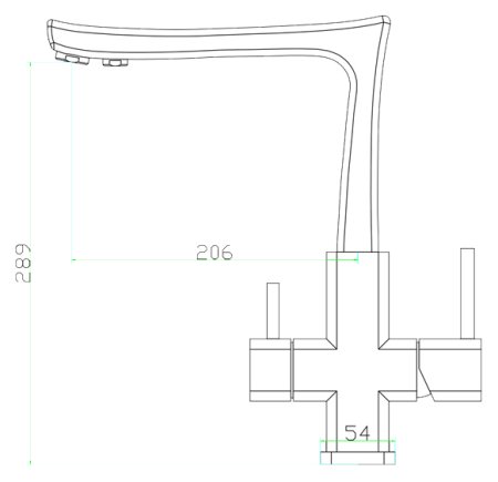 Смеситель Zorg Inox Tempora для кухонной мойки 