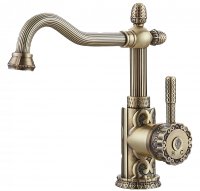 Смеситель Zorg Antic A 125 U-BR для раковины бронза