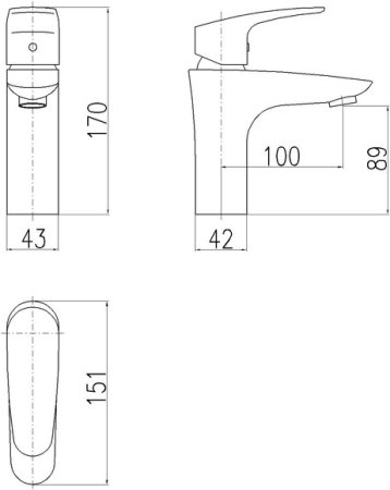 Смеситель Rav Slezak Amur Am726.5 для раковины 