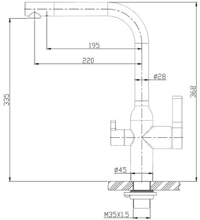 Смеситель для кухни BelBagno BB-LAM57-IN Сатин 