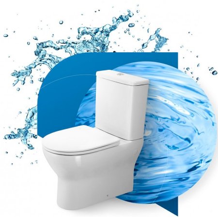 Унитаз компакт BelBagno Energia BB8134CPR/SC без бачка с сиденьем Микролифт 