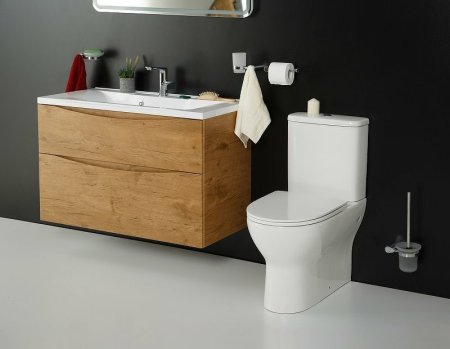 Унитаз компакт BelBagno Energia BB8134CPR/SC без бачка с сиденьем Микролифт 