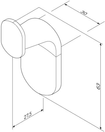 Крючок AM.PM Joy A84345500 Хром 