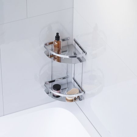 Полка корзина AM.PM Sense L A7454200 угловая Хром 