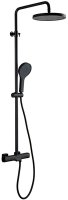 Душевая система Gappo G2495-76 с термостатом Черная матовая