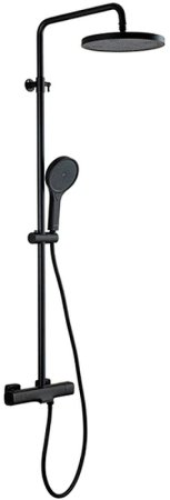 Душевая система Gappo G2495-76 с термостатом Черная матовая 