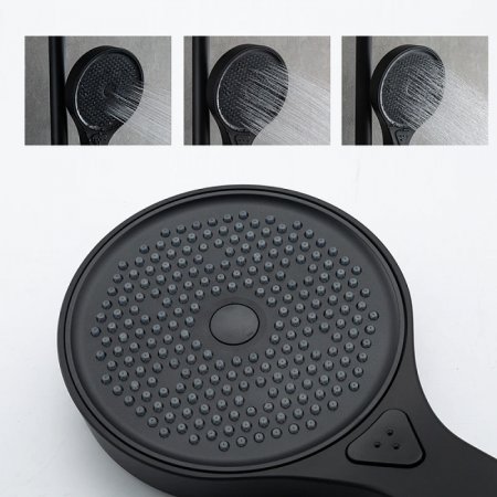 Душевая система Gappo G2495-76 с термостатом Черная матовая 