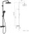 Душевая система Gappo G2495-76 с термостатом Черная матовая 