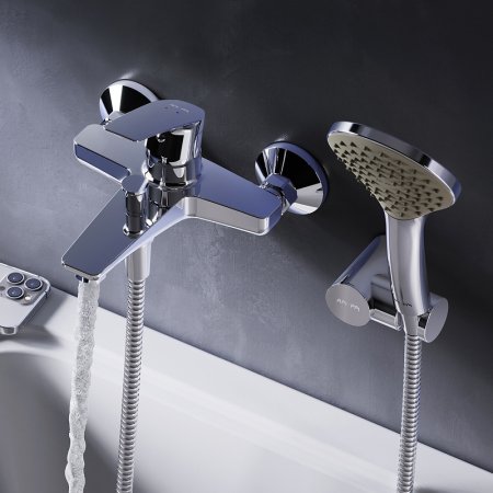 Смеситель для ванны AM.PM Gem F90A15000 Хром 