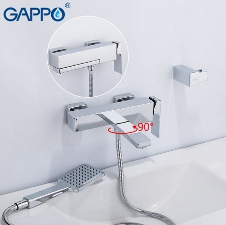 Смеситель для ванны Gappo G18 G3218 Хром 