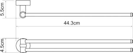 Полотенцедержатель WasserKRAFT Donau K-9431 