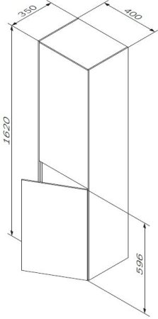 Шкаф пенал AM.PM Inspire V2.0 40 M50ACHX0406EGM Серый матовый 