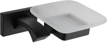 Мыльница Gappo G0702-6 Черная матовая 