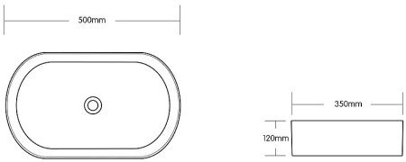 Раковина-чаша Ceruttispa 50 CR0055B MMB1 СТ9539 Черный матовый мрамор 