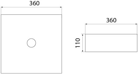 Раковина-чаша Iddis Slide 36 SLIWS01i27 Белая глянцевая 