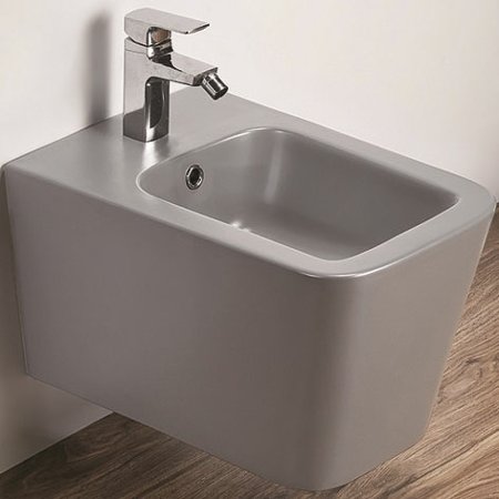 Биде CeramaLux 5370MH подвесное Светло-серое матовое 
