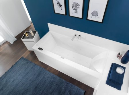 Квариловая ванна Villeroy & Boch Squaro Edge 12 180x80 alpin UBQ180SQE2DV-01 