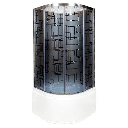 Душевая кабина Deto BМ4590 N без крыши BLACK 