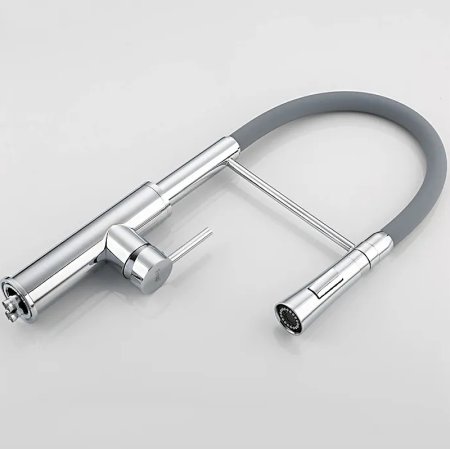 Смеситель для кухни Frap F4452-6 Хром Серый 