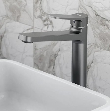 Смеситель для раковины Frap H62-9 F1062-29 Оружейная сталь 