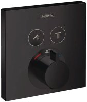 Смеситель для душа Hansgrohe ShowerSelect 15763670 с термостатом Черный матовый