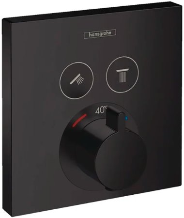 Смеситель для душа Hansgrohe ShowerSelect 15763670 с термостатом Черный матовый 