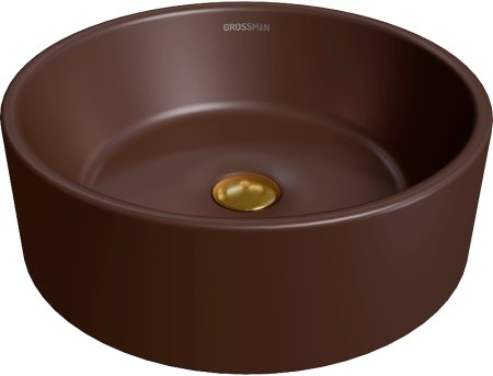 Раковина-чаша Grossman Color 41 GR-3013BRM Коричневая матовая 