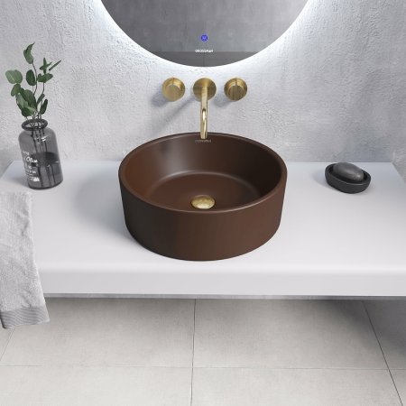 Раковина-чаша Grossman Color 41 GR-3013BRM Коричневая матовая 