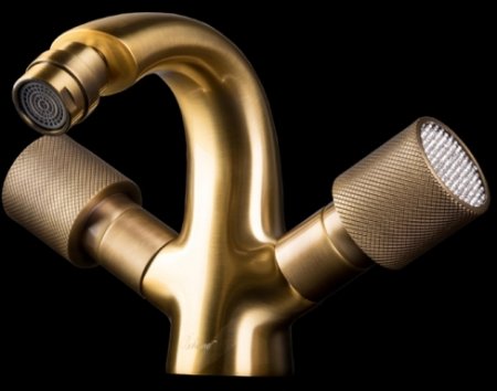 Смеситель для биде Boheme Royal Cristal 316-Royal/CRST Бронза 