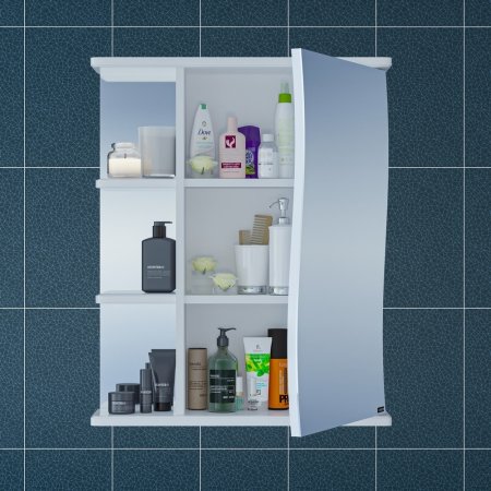 Зеркало-шкаф Санта Волна 60 правый 