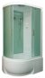 Душевая кабина Bas Фиджи Eco (белая стенка, прозрачное стекло) 