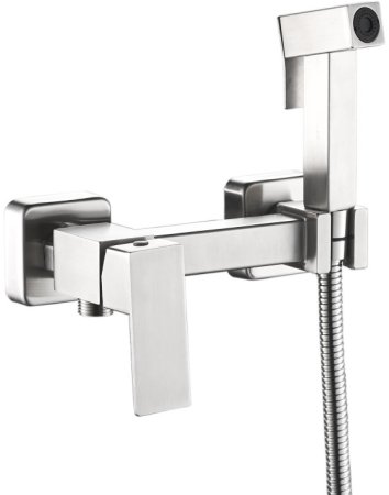 Гигиенический душ со смесителем Haiba сталь (HB5521) 