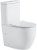 Унитаз компакт Black&White Universe 7789W с бачком и сиденьем Микролифт 