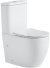 Унитаз компакт Black&White Universe 7789W с бачком и сиденьем Микролифт 