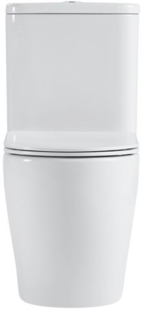 Унитаз компакт Black&White Universe 7789W с бачком и сиденьем Микролифт 