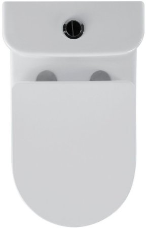 Унитаз компакт Black&White Universe 7789W с бачком и сиденьем Микролифт 