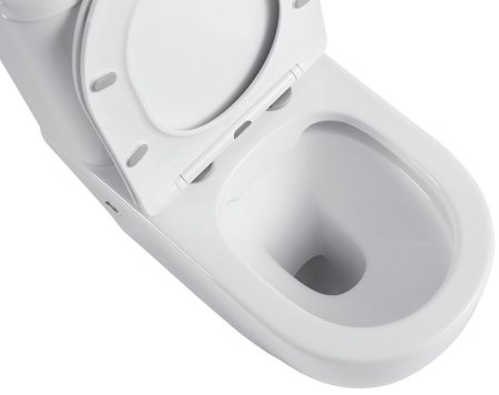 Унитаз компакт Black&White Universe 7789W с бачком и сиденьем Микролифт 