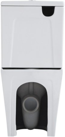 Унитаз компакт Black&White Universe 7789W с бачком и сиденьем Микролифт 