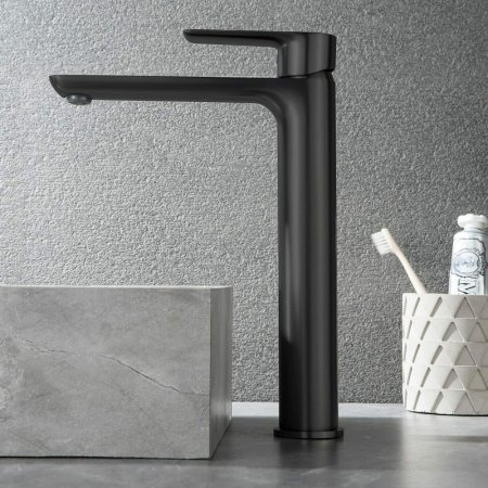 Смеситель для раковины Black&White Universe UK8302B 8302BUK Черный матовый 