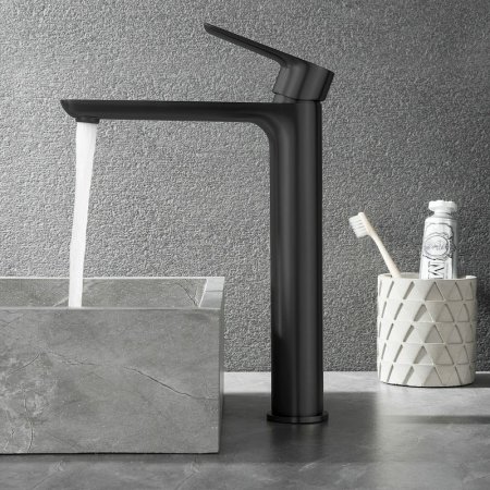 Смеситель для раковины Black&White Universe UK8302B 8302BUK Черный матовый 