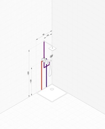 Душевая система Kludi Pure Style 406300575 Хром 