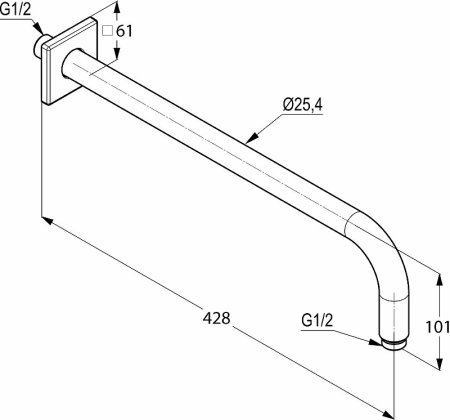 Душевая система Kludi Pure Style 406300575 Хром 