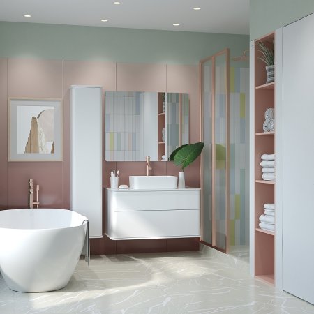 Зеркало Creto Stella 100 16-CRE100 Белое 