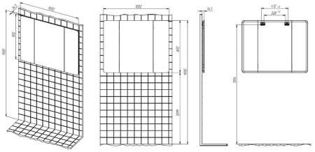 Зеркало Creto Stella 100 16-CRE100 Белое 