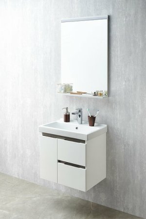 Зеркало Aquaton Рене 60 1A222302NR010 с подсветкой Белое глянцевое 