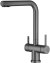 Смеситель для кухни с подключением фильтра Splenka S70.61.09, графит 